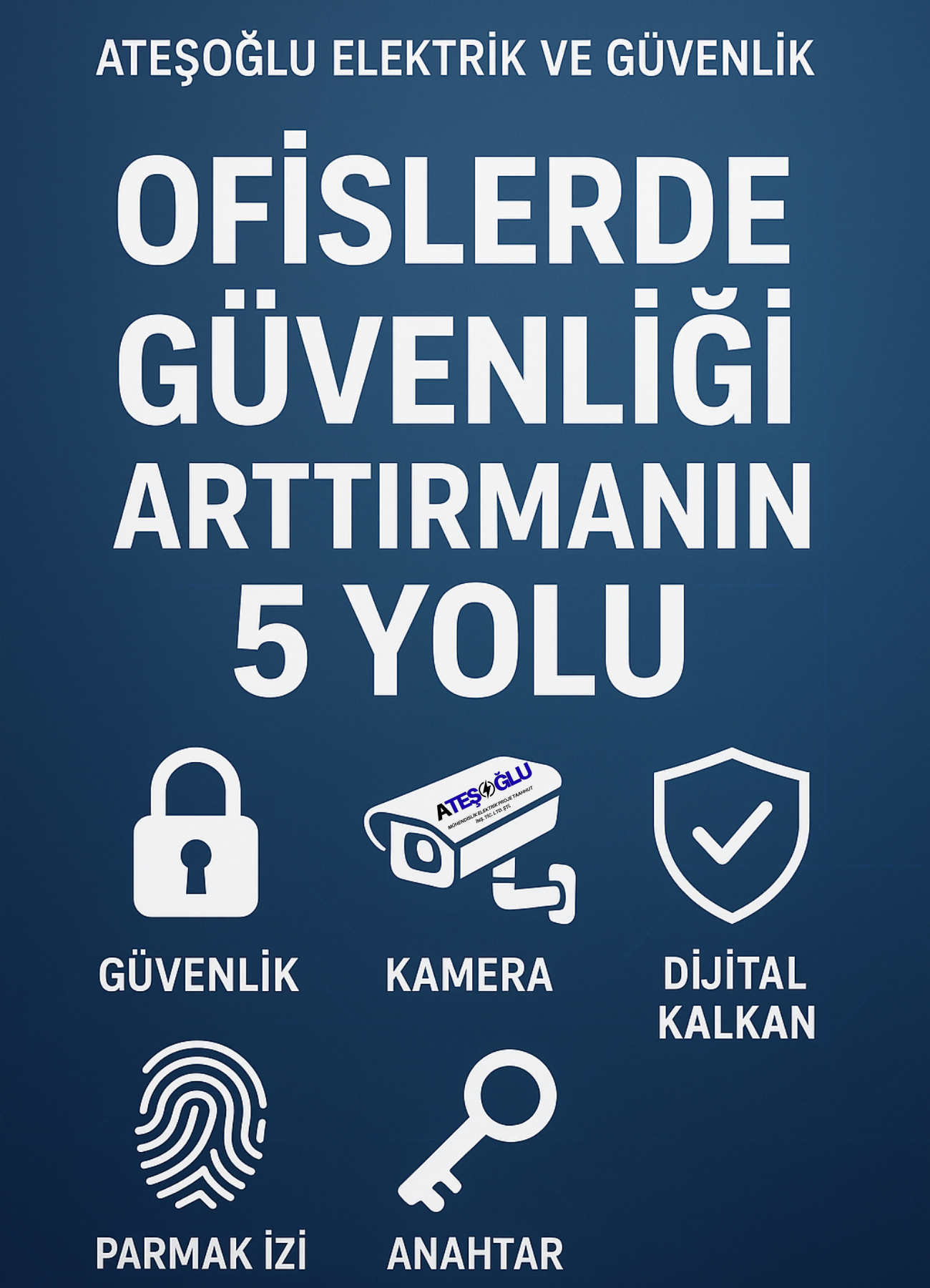ATEŞOĞLU ELEKTRİK VE GÜVENLİK / OFİSLERDE GÜVENLİĞİ ARTTIRMANIN 5 YOLU