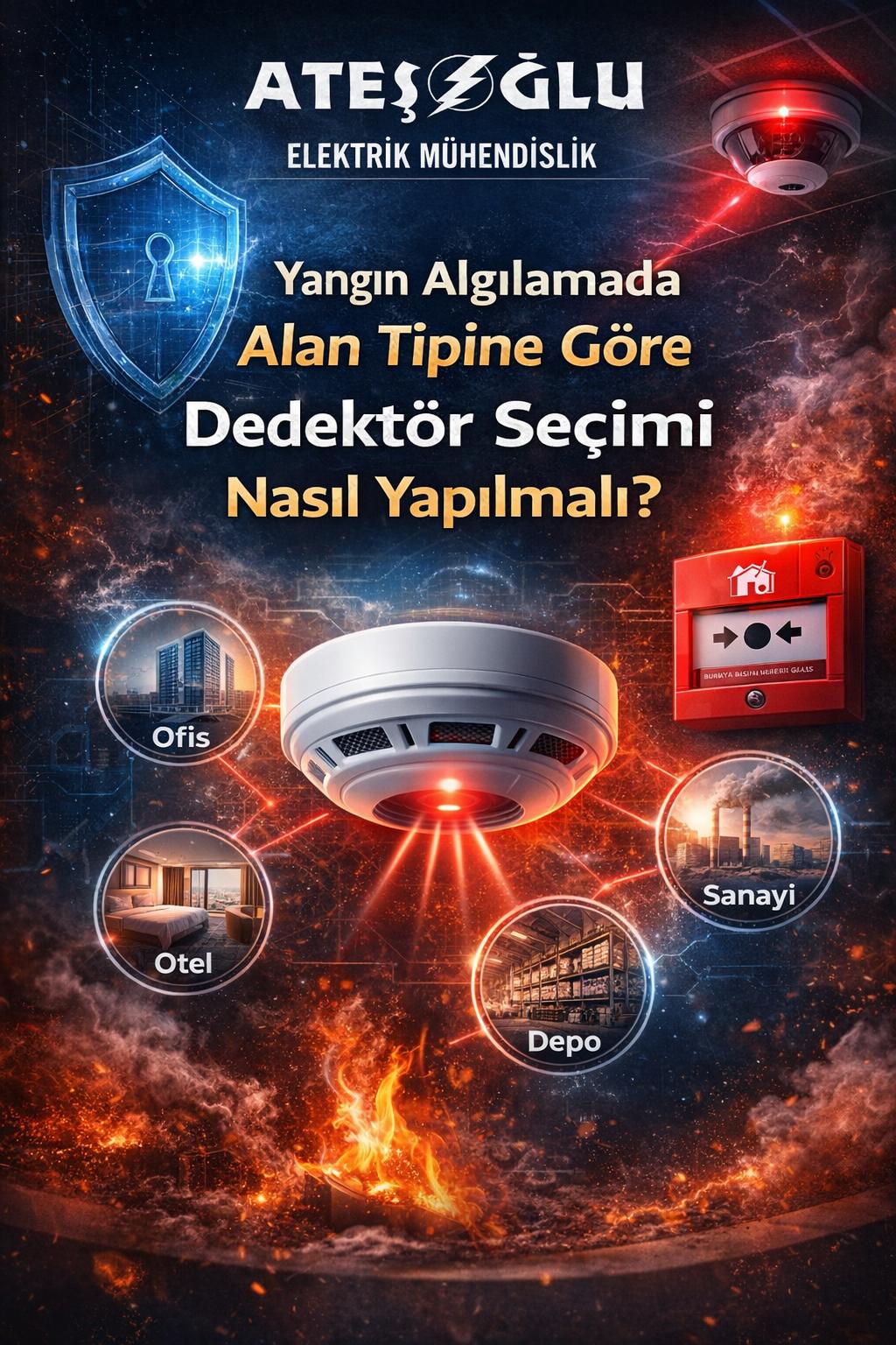 Yangın Algılamada Alan Tipine Göre Dedektör Seçimi Nasıl Yapılmalı?