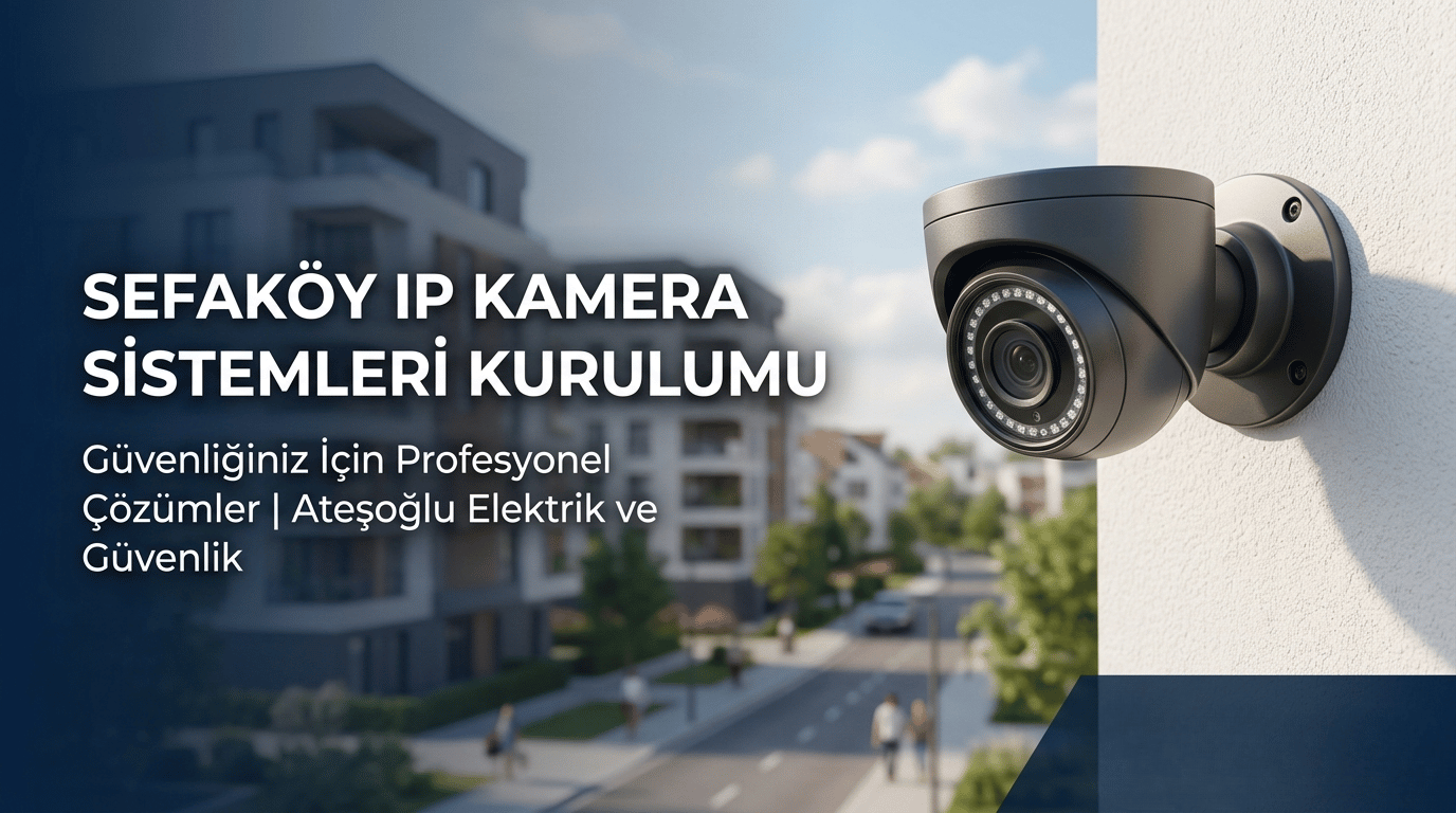 Sefaköy IP Kamera Sistemleri Kurulumu | Ateşoğlu Elektrik ve Güvenlik