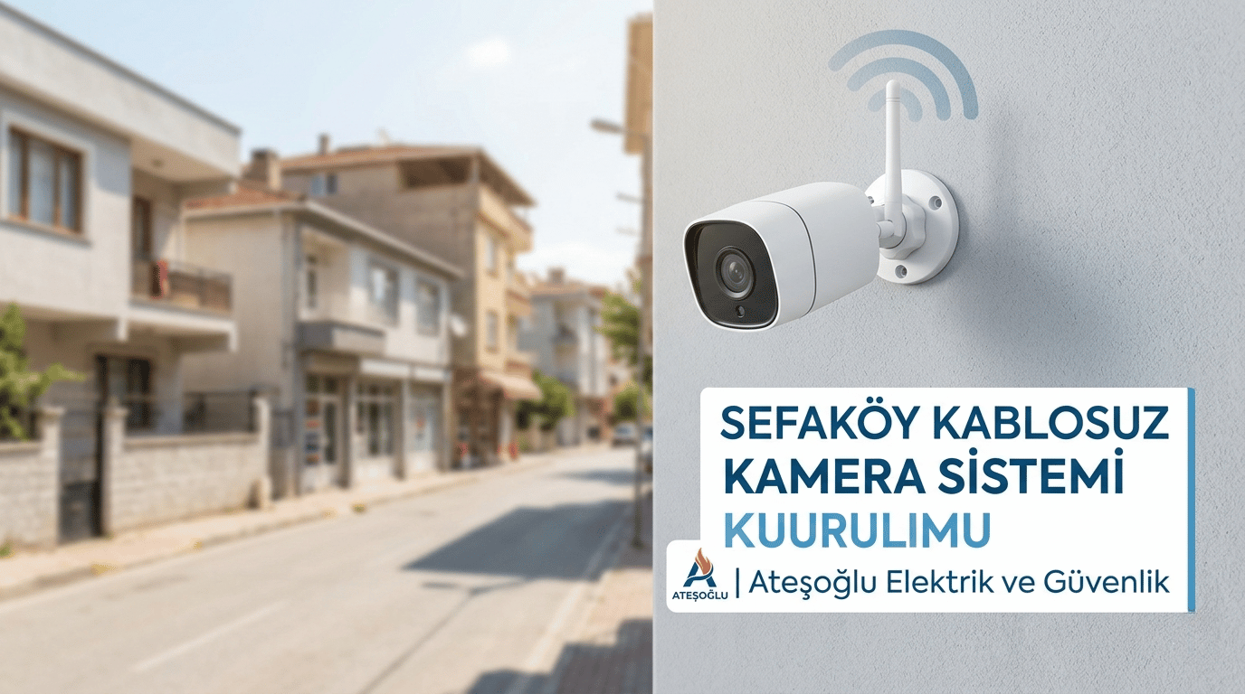 Sefaköy Kablosuz Kamera Sistemi Kurulumu | Ateşoğlu Elektrik ve Güvenlik