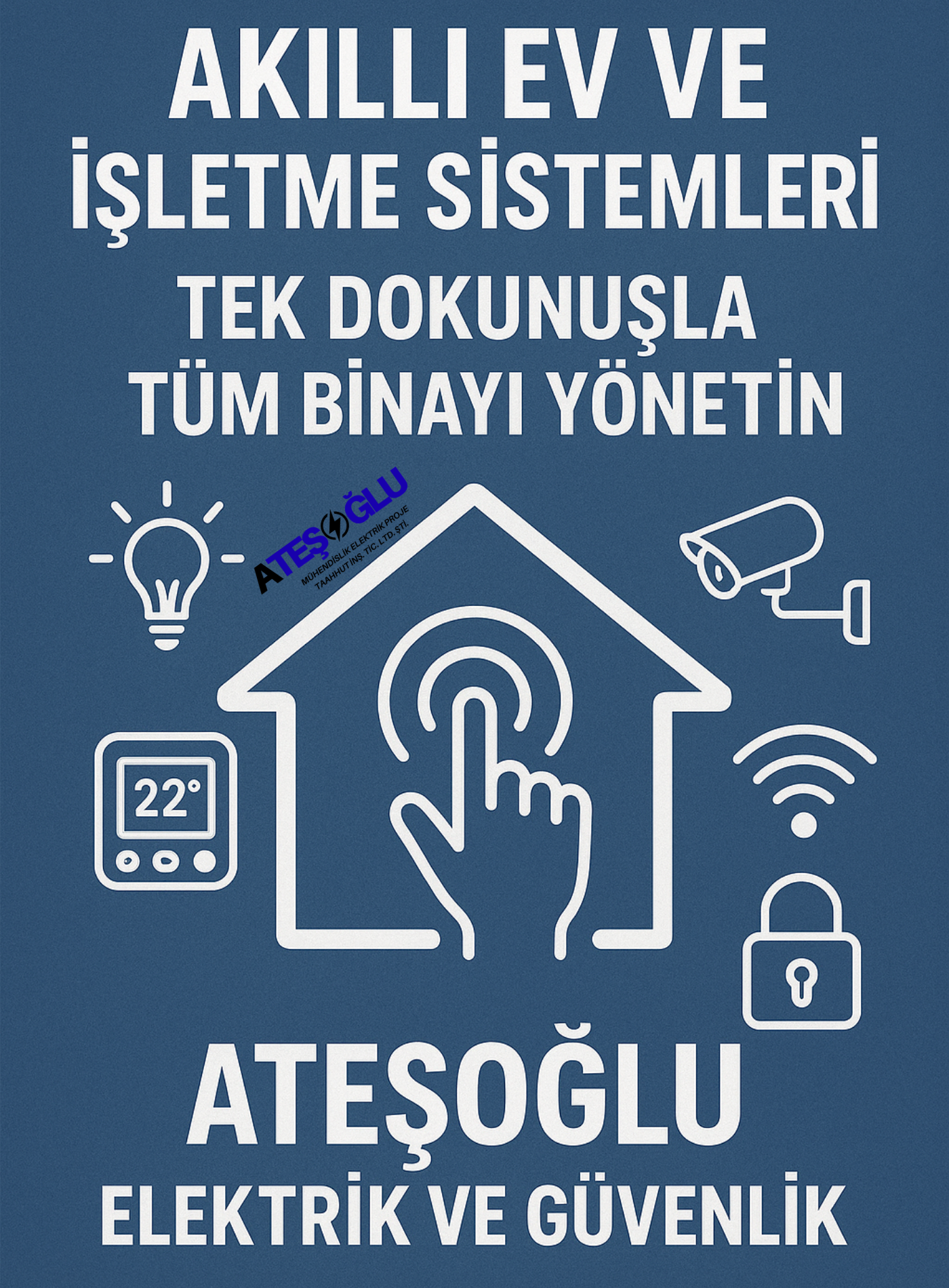 Akıllı Ev ve İşletme Sistemleri – Tek Dokunuşla Tüm Binayı Yönetin /Ateşoğlu Elektrik ve Güvenlik