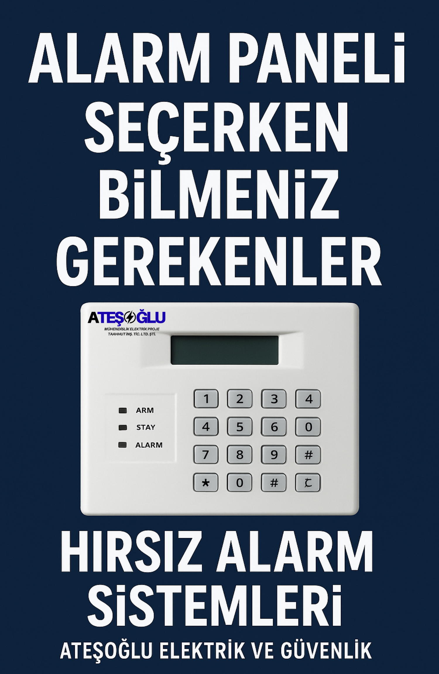 Alarm Paneli Seçerken Bilmeniz Gerekenler | Hırsız Alarm Sistemleri – Ateşoğlu Elektrik ve Güvenlik