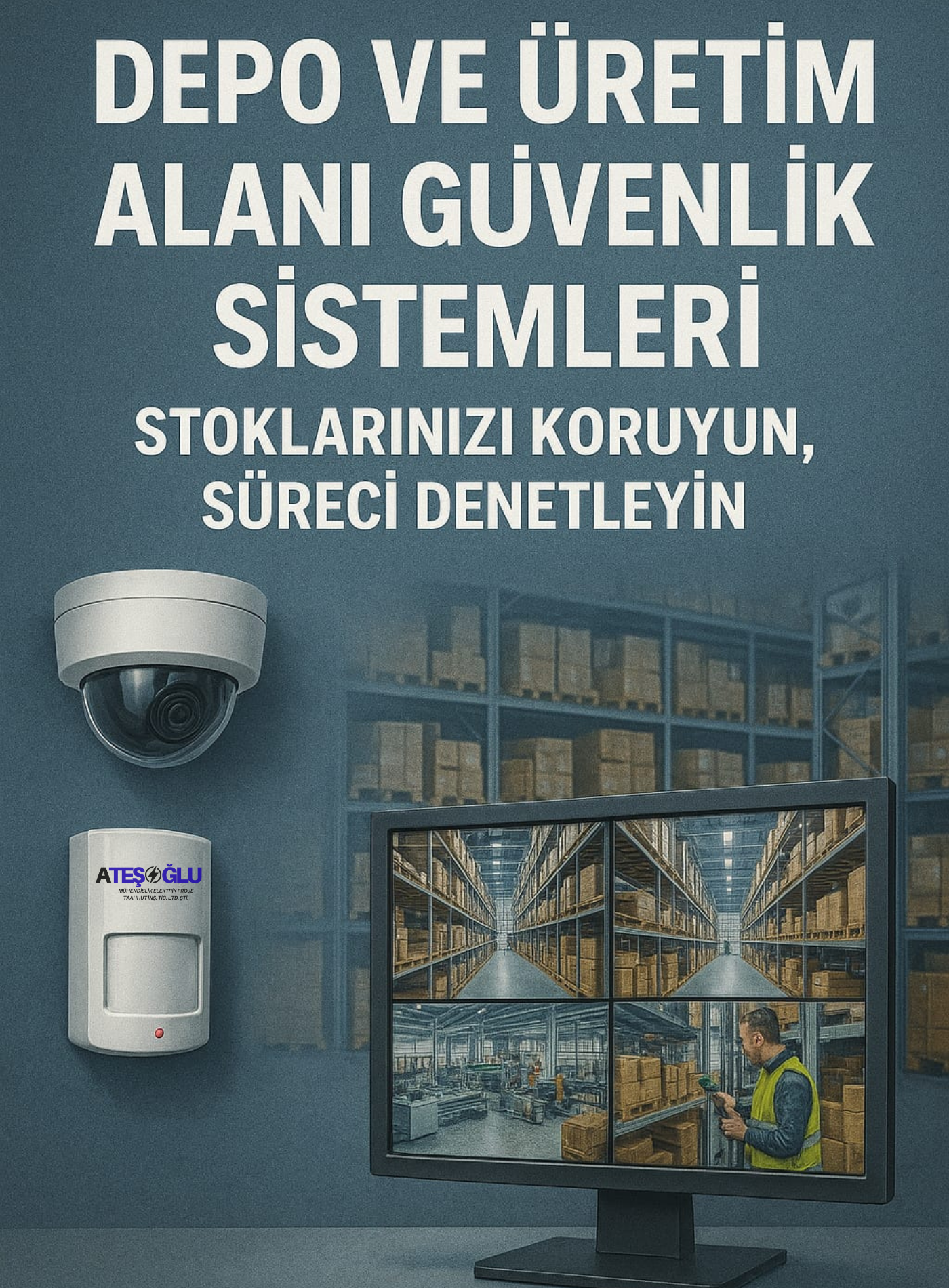 Depo ve Üretim Alanı Güvenlik Sistemleri – Stoklarınızı Koruyun, Süreci Denetleyin