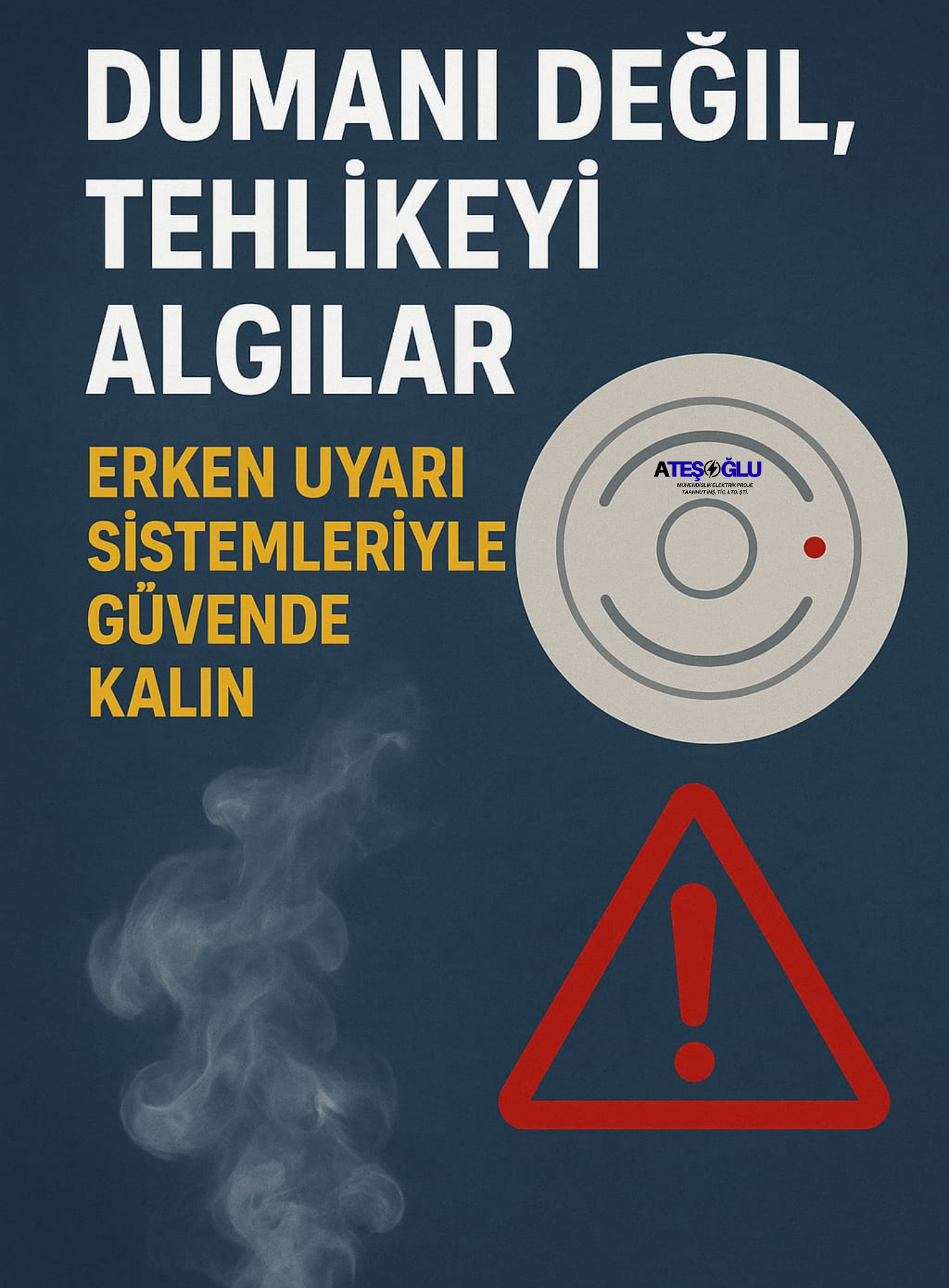 Dumanı Değil, Tehlikeyi Algılar – Erken Uyarı Sistemleriyle Güvende Kalın