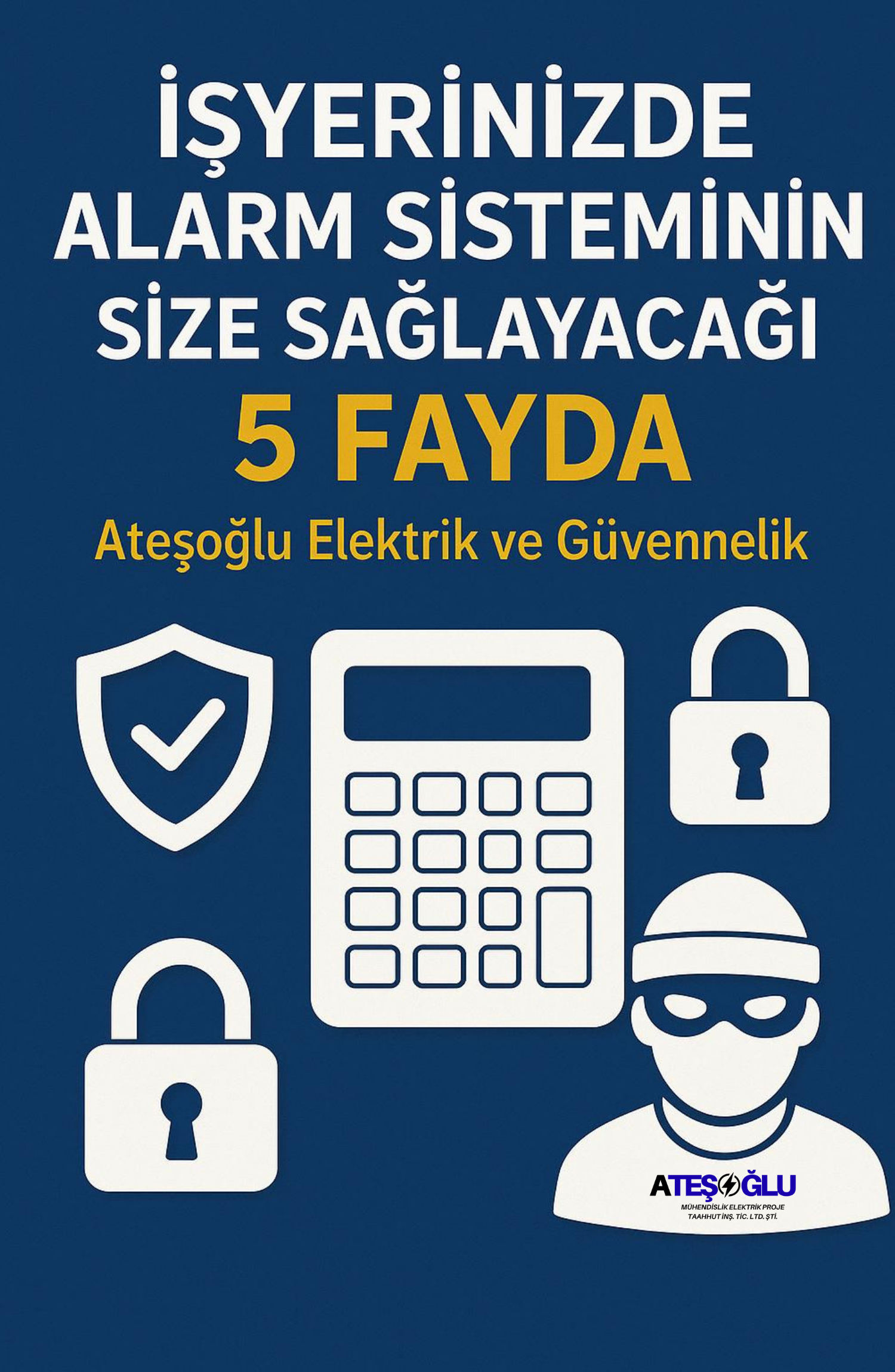 İşyerinizde Alarm Sisteminin Size Sağlayacağı 5 Fayda | Ateşoğlu Elektrik ve Güvenlik