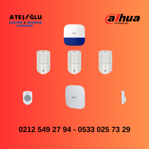 Dahua 3 Dedektörlü Kablosuz Alarm Set