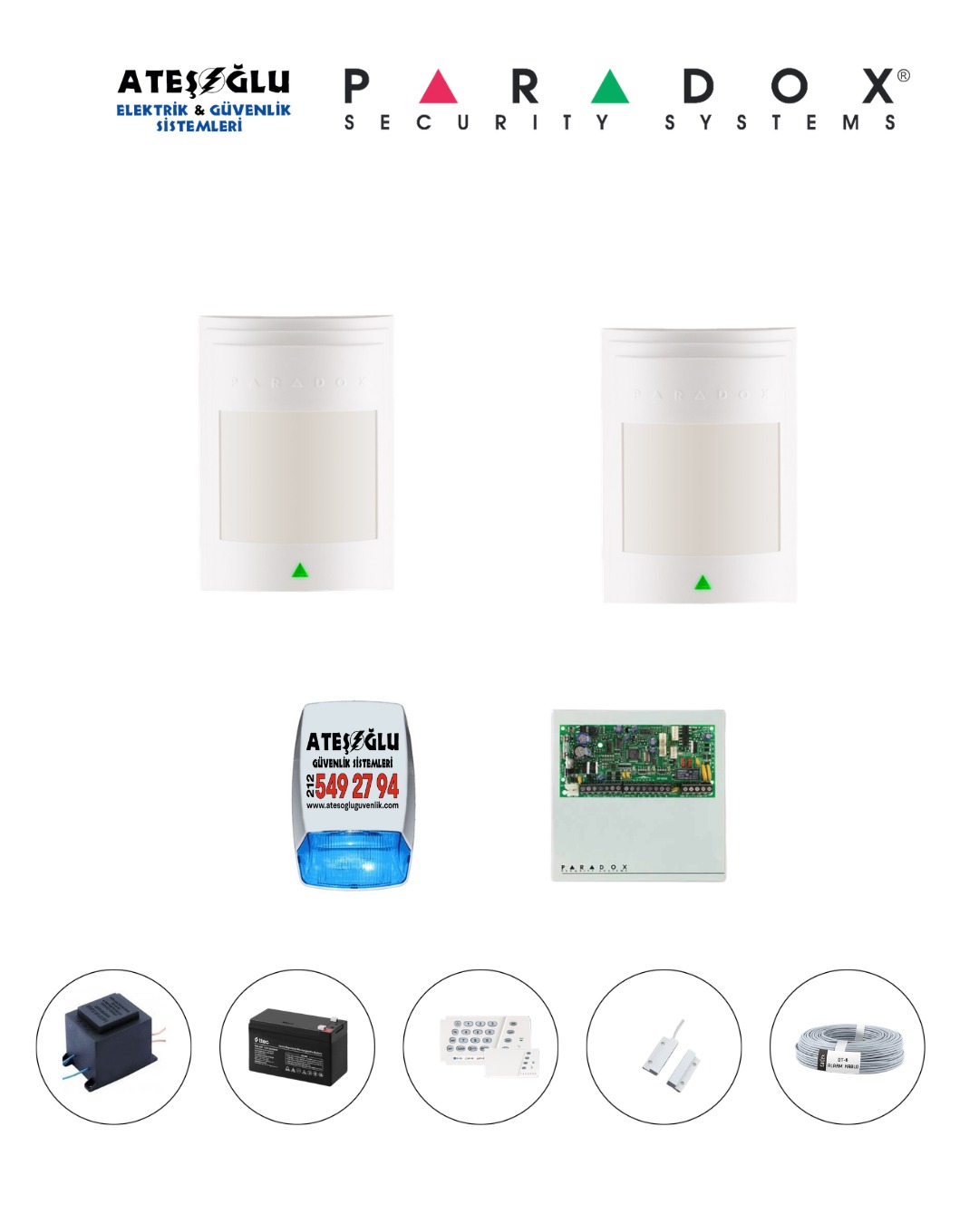 Paradox 2 Dedektörlü Set